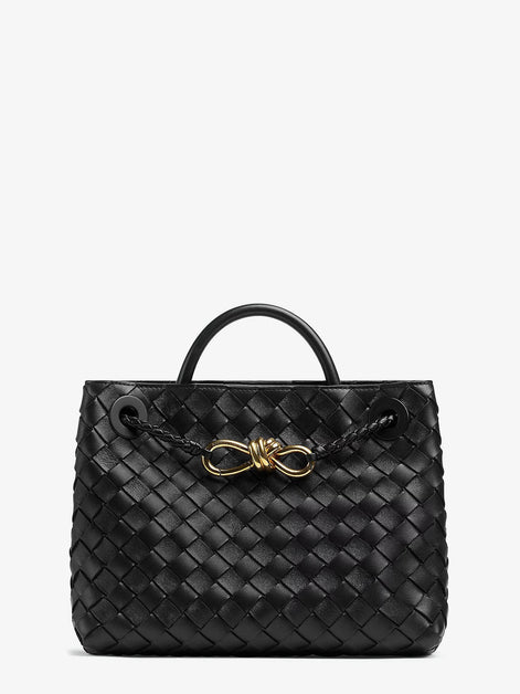 Andiamo Small leather crossbody bag with Intrecciato motif