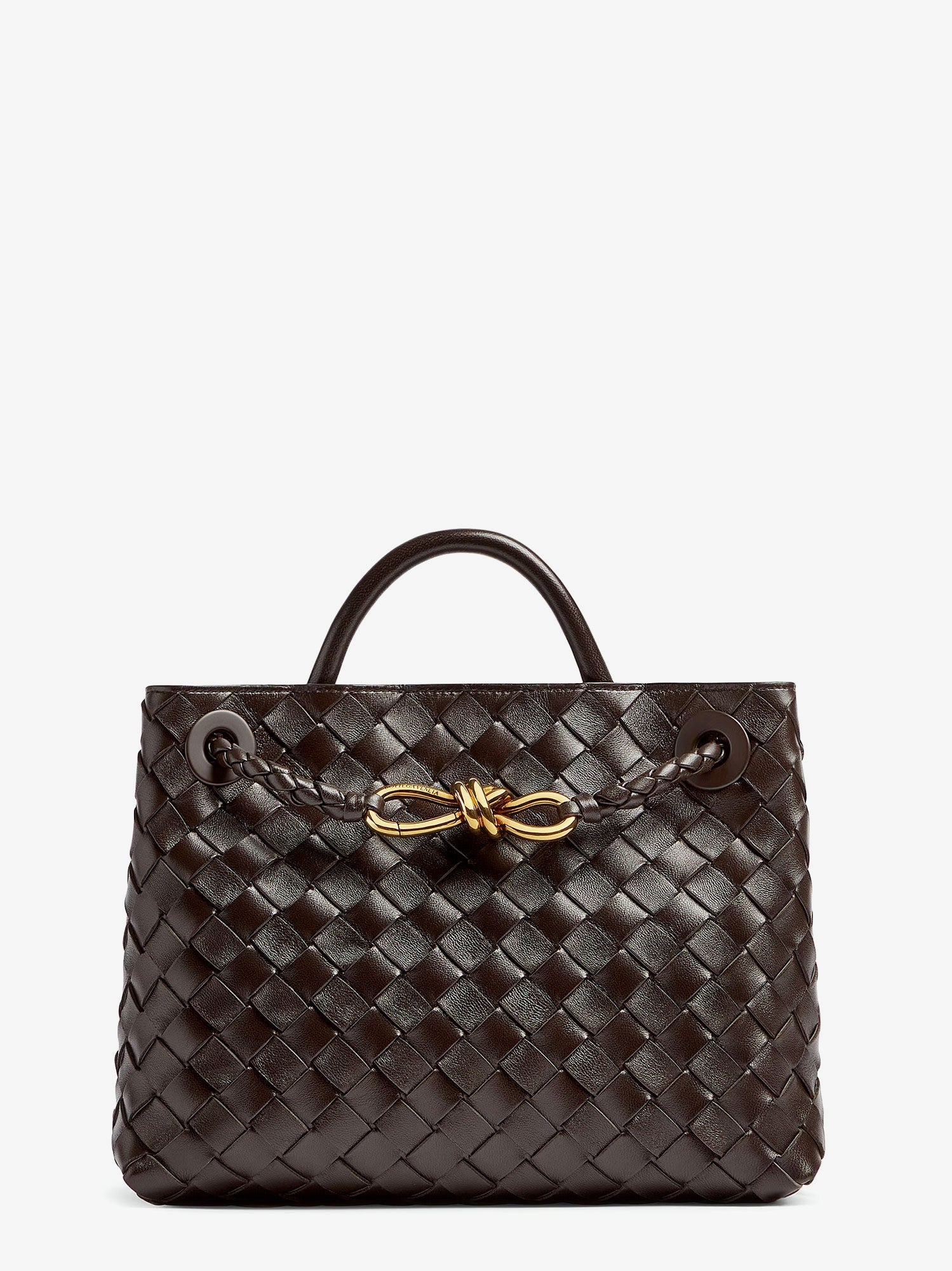 Andiamo Small leather crossbody bag with Intrecciato motif