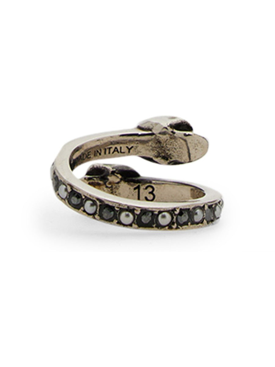 Alexander Mcqueen ANELLO TWIN SKULL