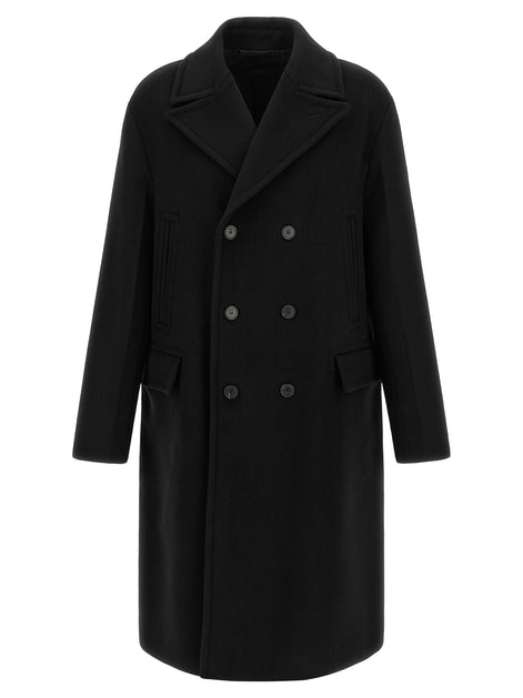 Angora and wool coat