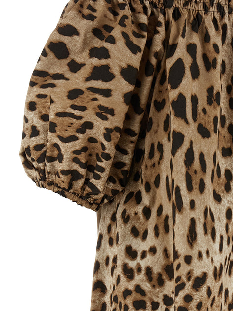 Animal print cotton top