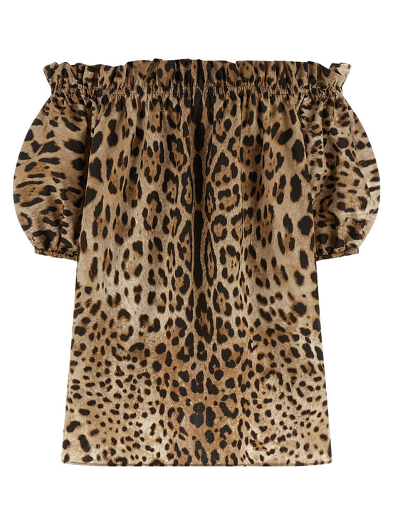Dolce & Gabbana Animal print cotton top