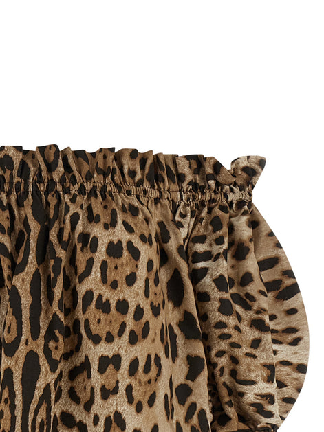 Animal print cotton top