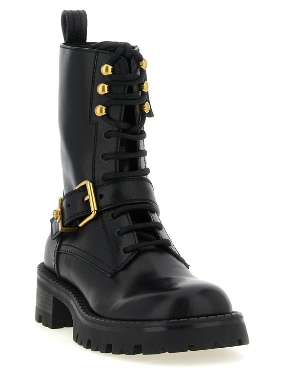 Ankle boots with buckle