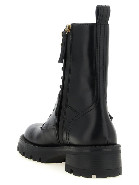 Ankle boots with buckle
