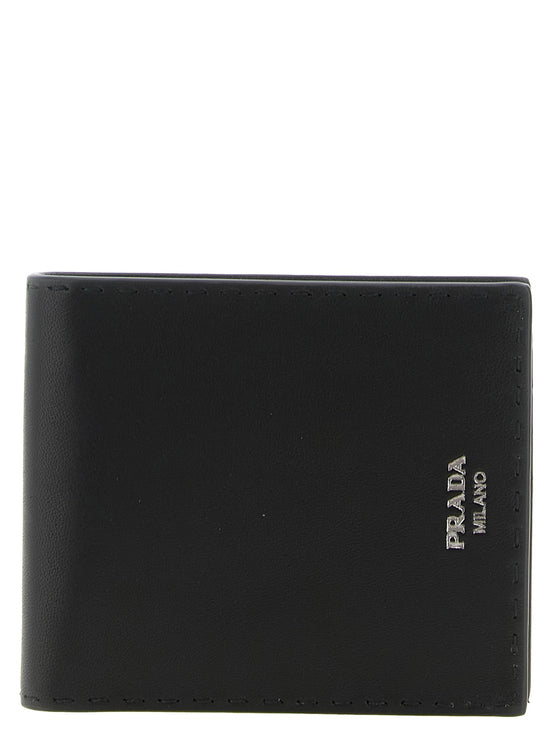 Antiqued leather wallet