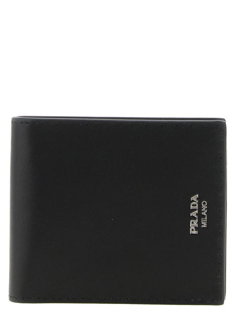 Antiqued leather wallet