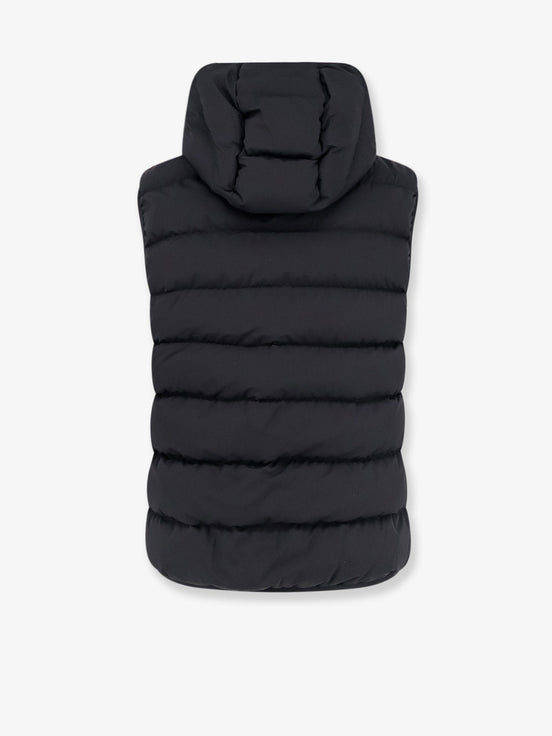 Arinella Matt Black sleeveless down jacket