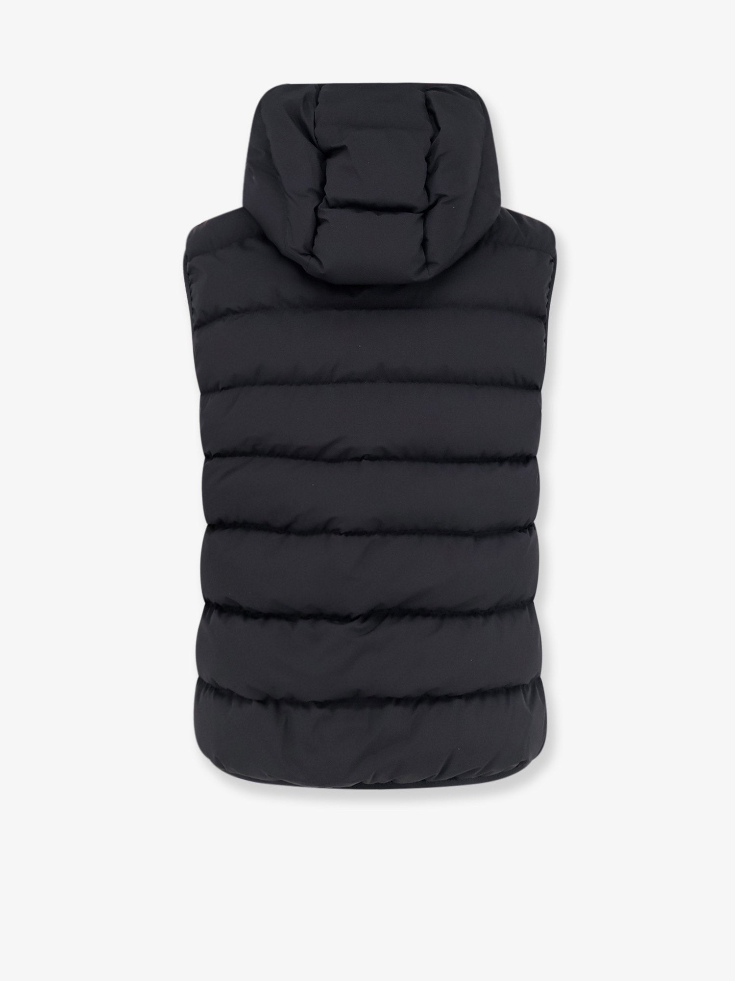Moncler Arinella Matt Black sleeveless down jacket