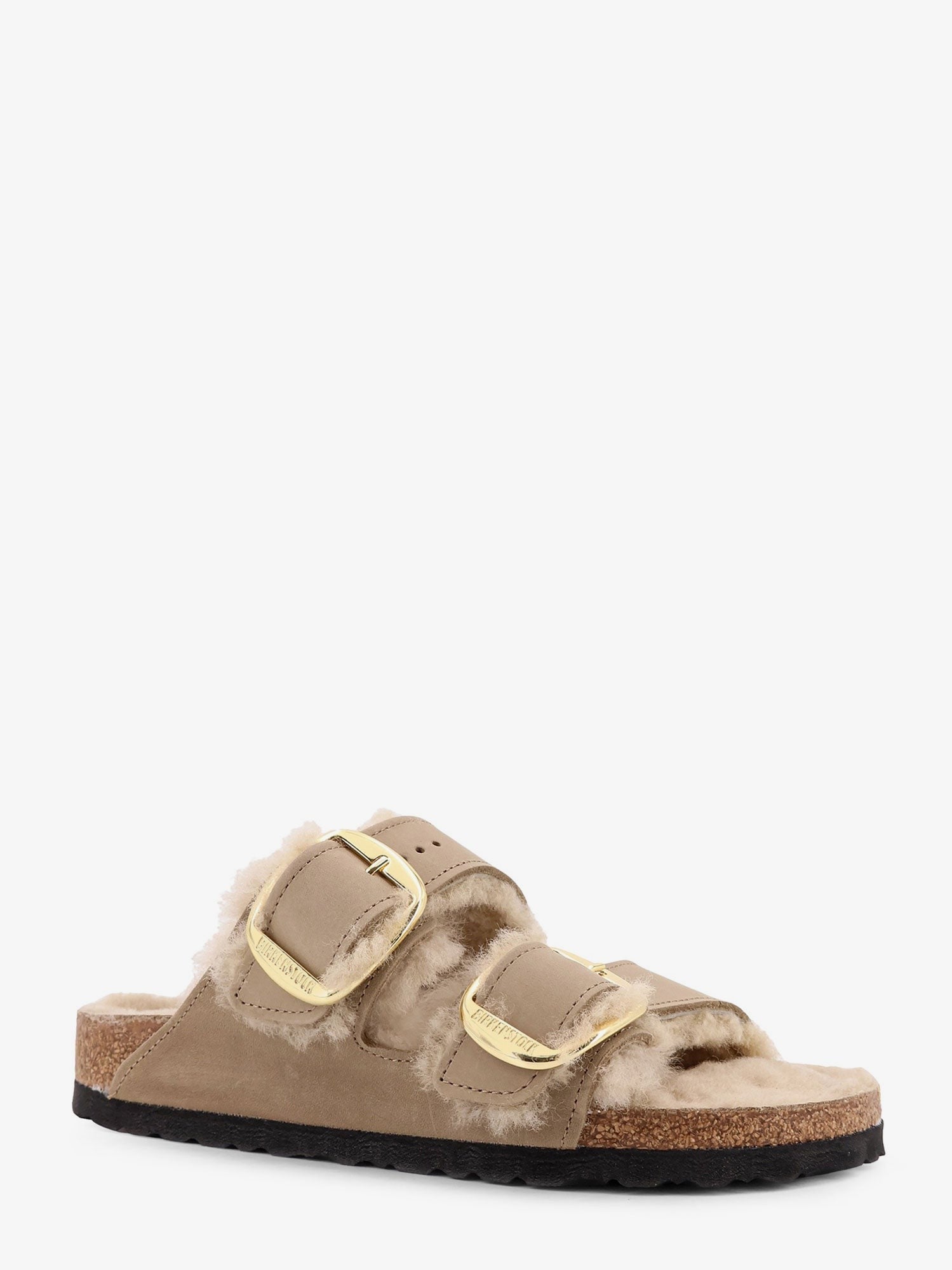 Arizona Big Buckle Shearling sandals