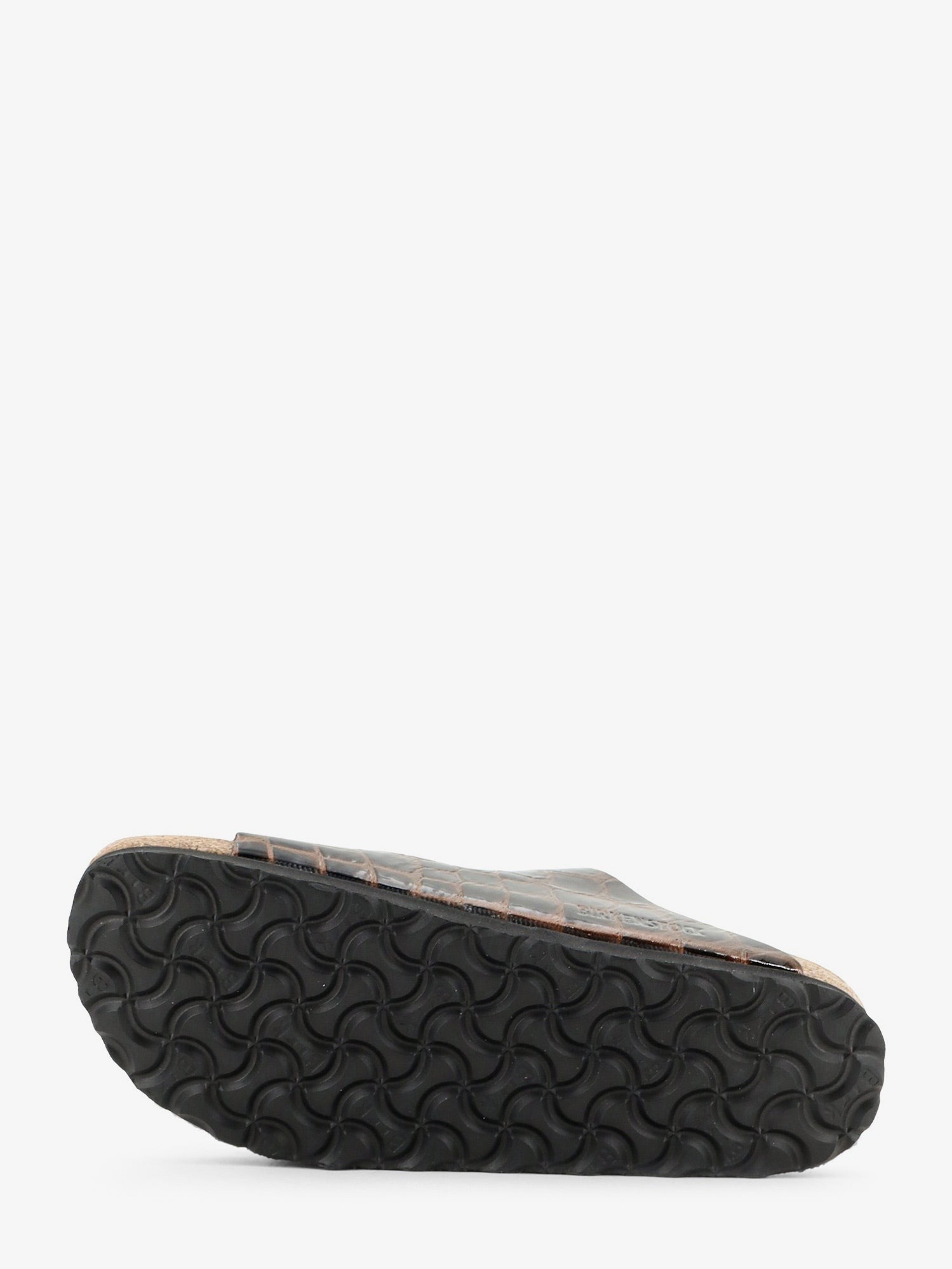 Birkenstock Arizona leather sandals with crocodile print