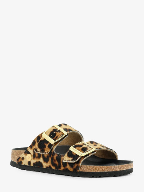 Birkenstock Arizona pony skin sandals with animal print