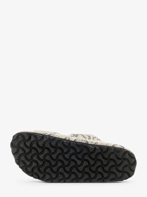 Birkenstock Arizona Snake Oyster Sandals in Python Print Leather