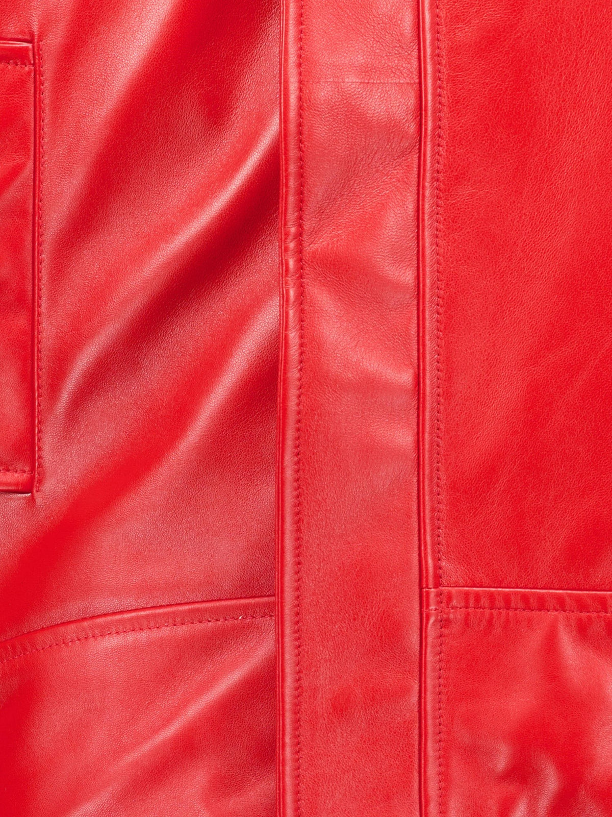 Balenciaga Arrotondato leather jacket with engraved lettering logo on the front