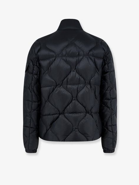 Moncler Asurel short down jacket with geometric stitching