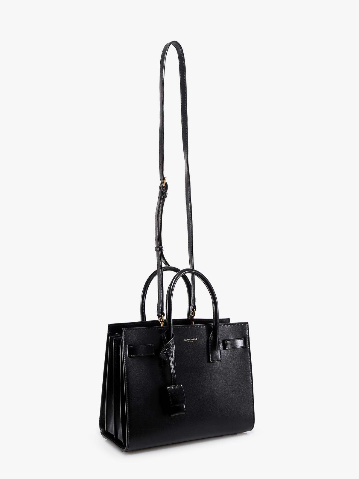 Saint Laurent Baby Sac de Jour leather handbag with padlock