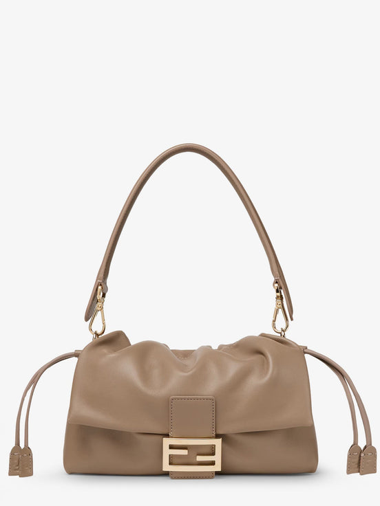 Baguette Soft Medium Leather Shoulder Bag