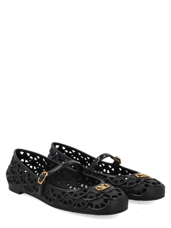 Valentino Garavani Ballerina "Ondette" con Motivo Scallops