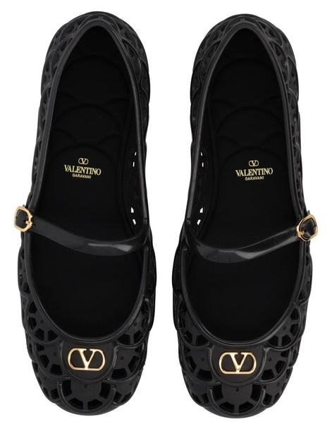 Valentino Garavani Ballerina "Ondette" con Motivo Scallops