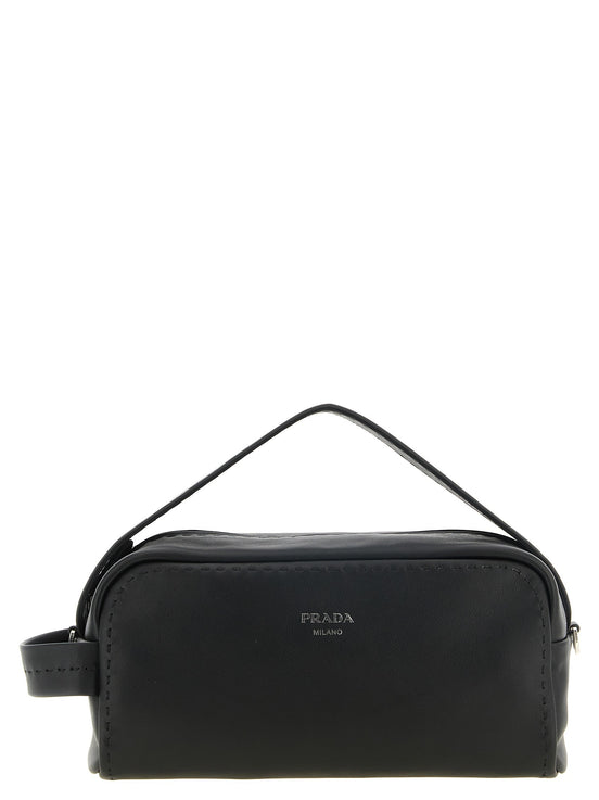 'Bandoliera in pelle' crossbody bag