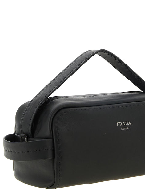 PRADA 'Bandoliera in pelle' crossbody bag