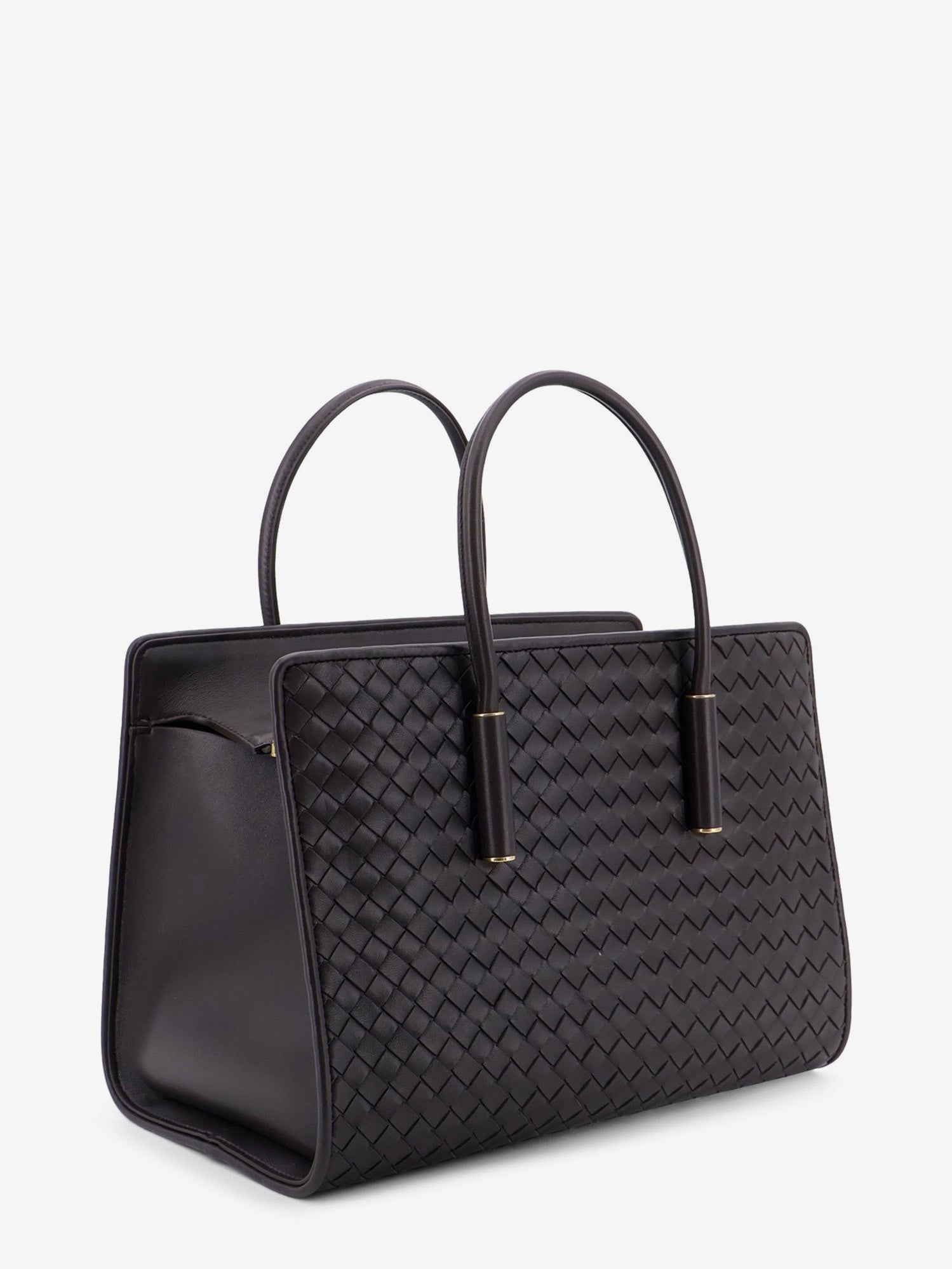 Barbara leather handbag with Intrecciato motif