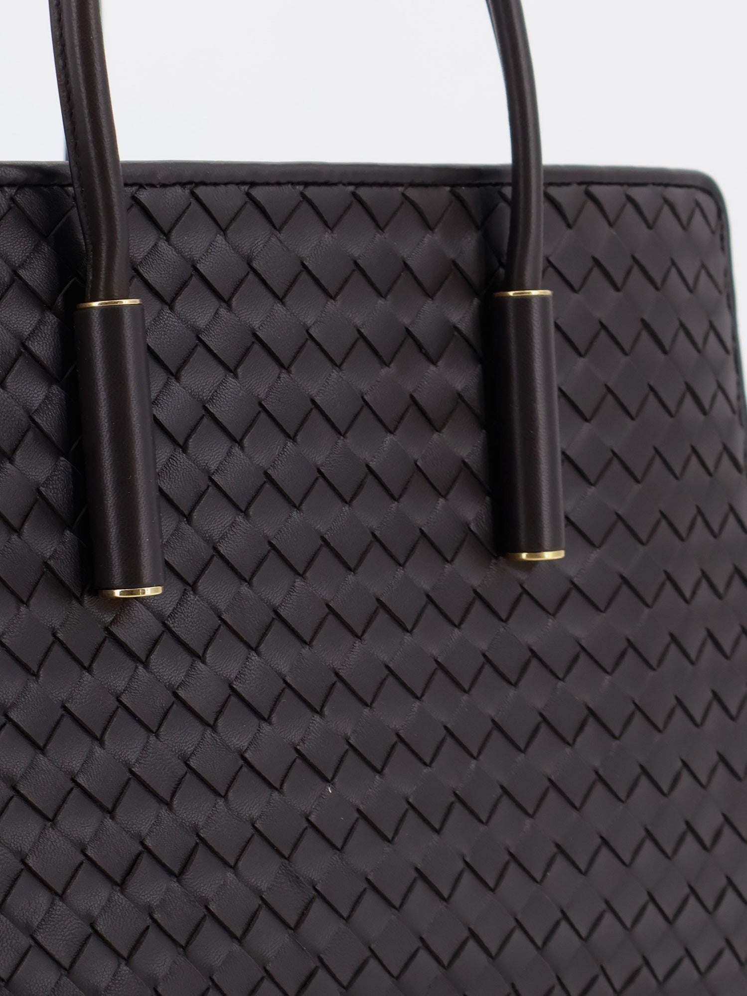 Barbara leather handbag with Intrecciato motif