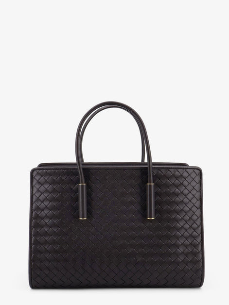 Barbara leather handbag with Intrecciato motif