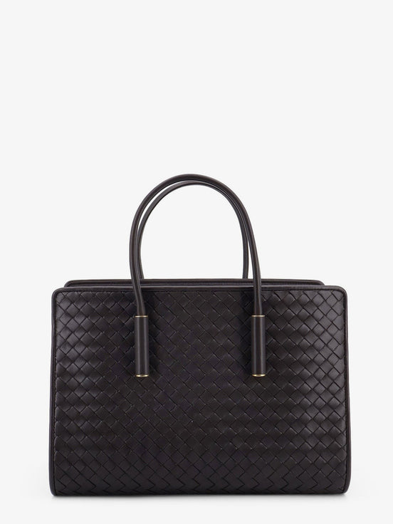 Barbara leather handbag with Intrecciato motif