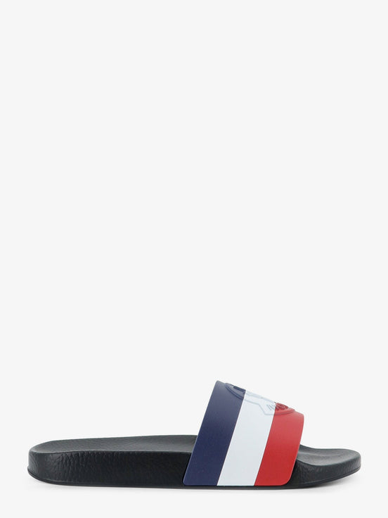 Basile rubber sandals with front logo patch