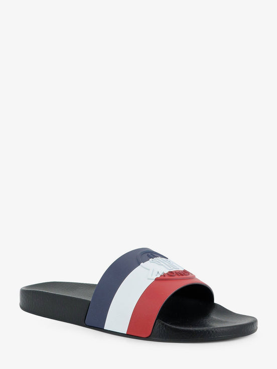 Basile rubber sandals with front logo patch