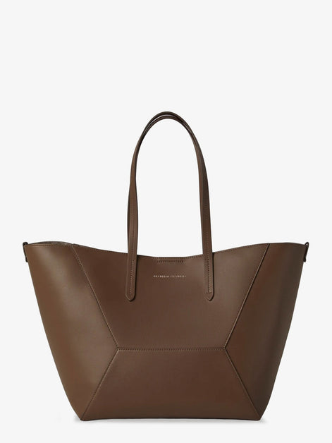 BC Duo hammered leather handbag