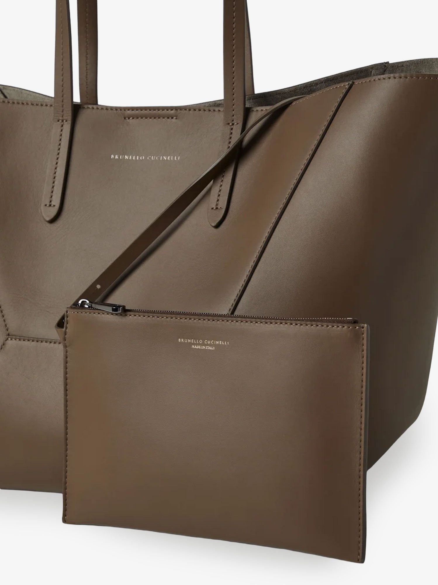 BC Duo hammered leather handbag