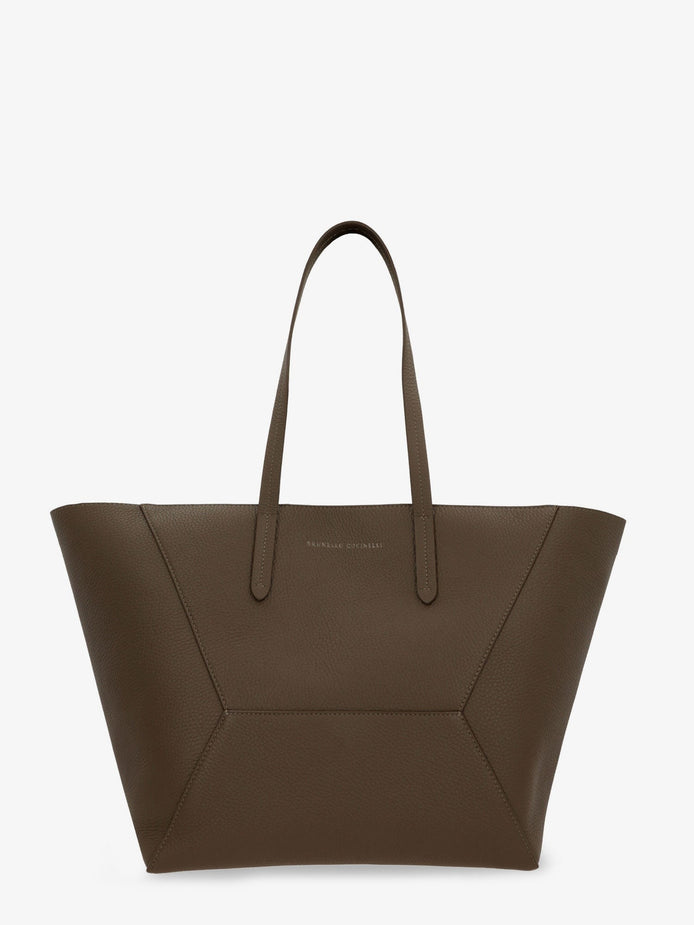 BC Duo hammered leather shoulder bag