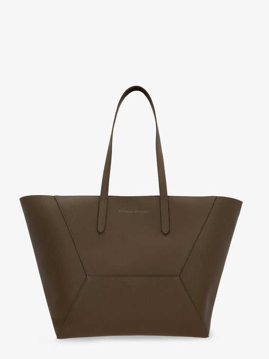 BC Duo hammered leather shoulder bag