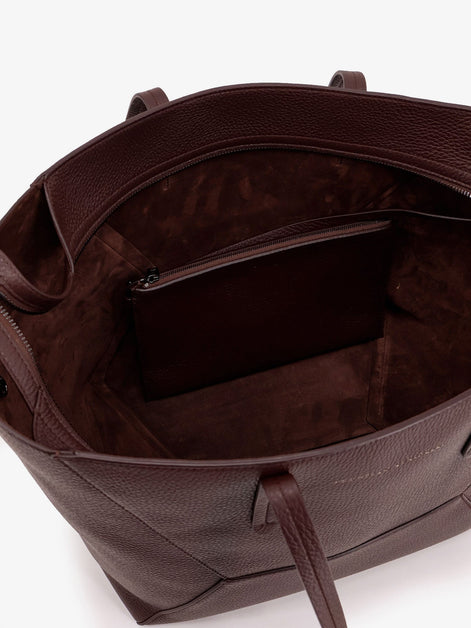 BC Duo hammered leather shoulder bag