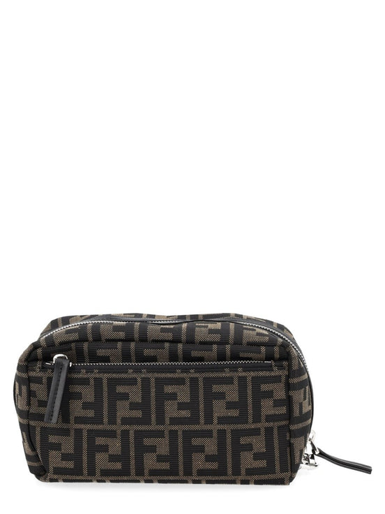 Fendi Beauty Case con Doppia Zip Small