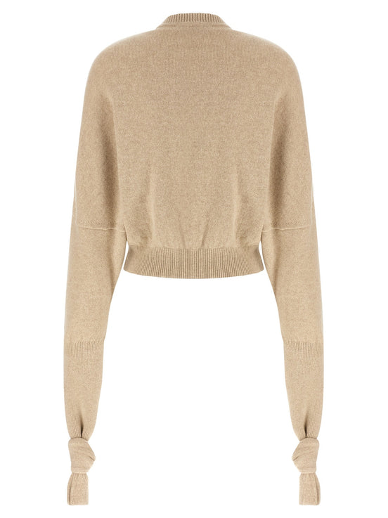 JACQUEMUS Beige 'Fiocco' sweater