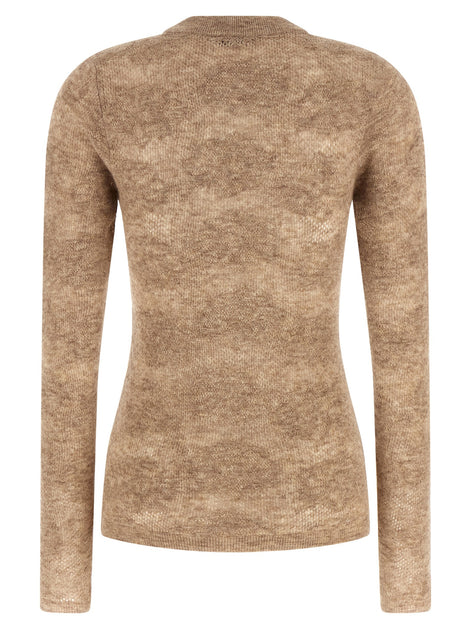 Brunello Cucinelli Beige 'Flower Lace' sweater