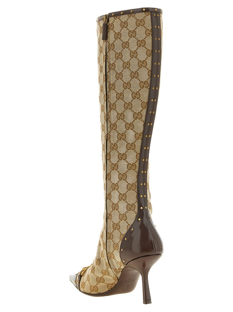 Gucci Beige 'Savoy' boots