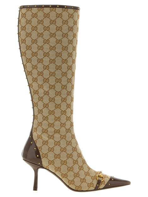Beige 'Savoy' boots