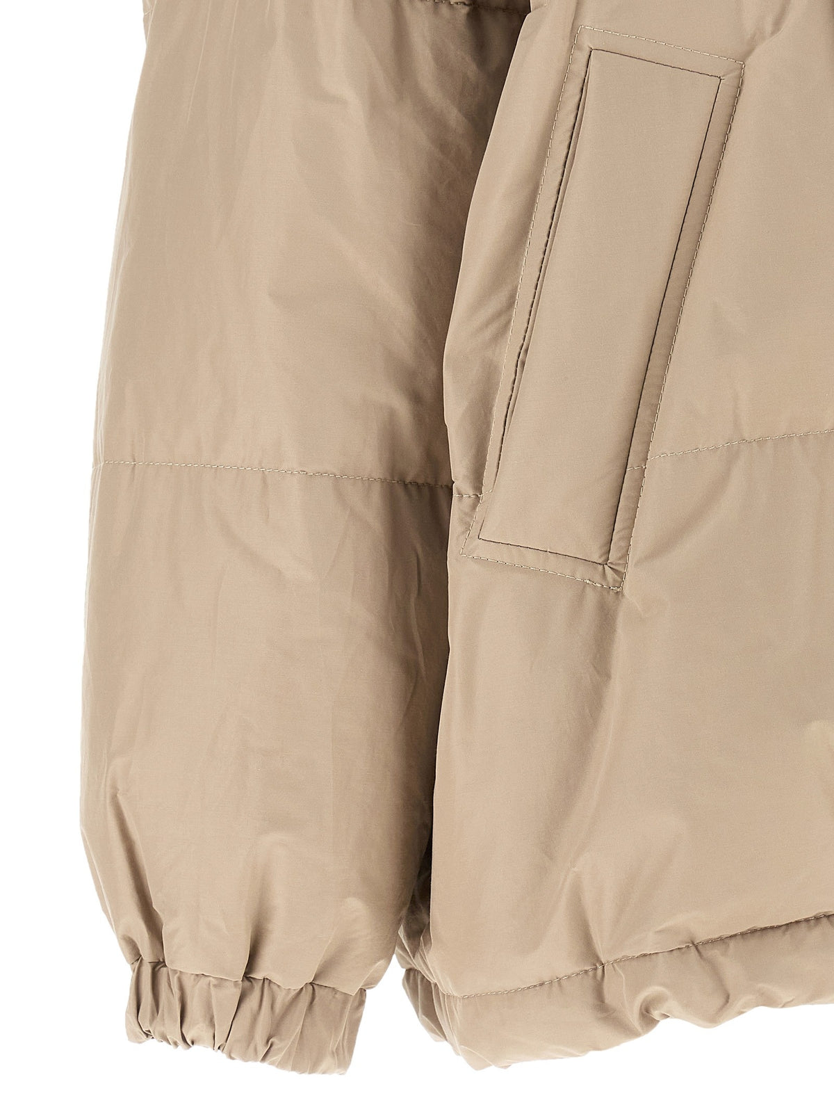Brunello Cucinelli Beige taffeta down jacket