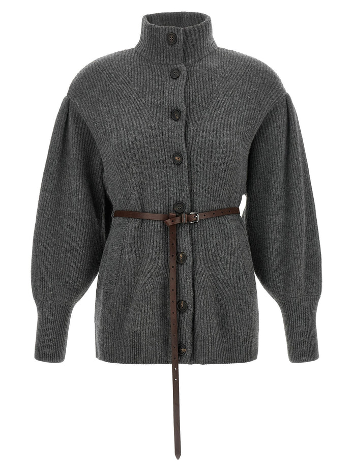 Belted cardigan