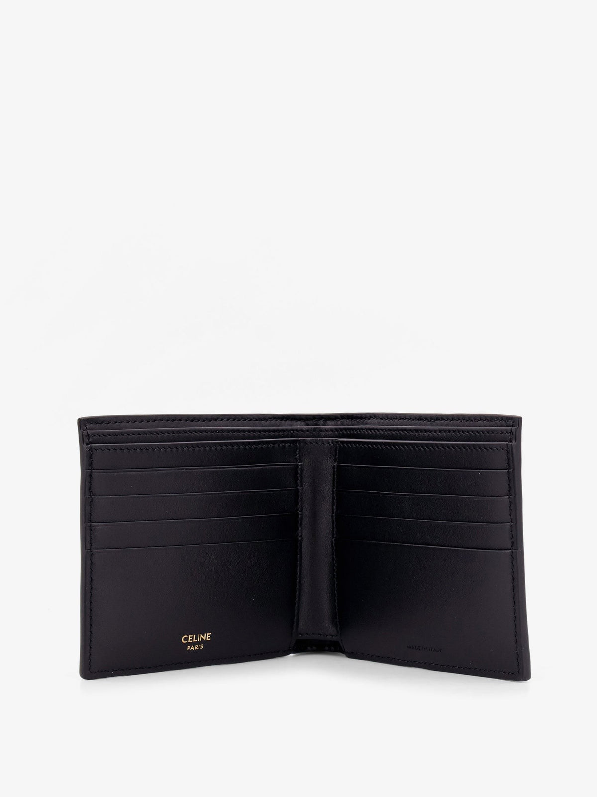 Celine Bifold Triomphe coated canvas and leather wallet