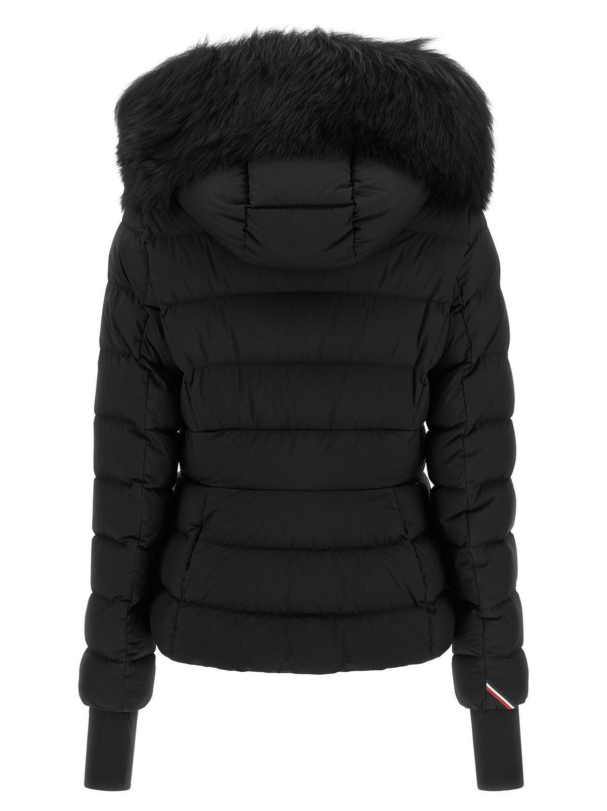 MONCLER GRENOBLE Black 'Armoniques' ski down jacket