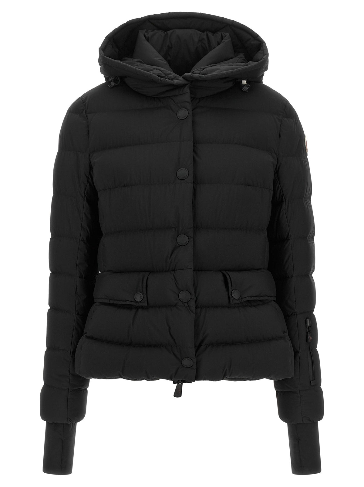 MONCLER GRENOBLE Black 'Armoniques' ski down jacket