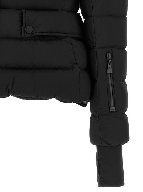 MONCLER GRENOBLE Black 'Armoniques' ski down jacket