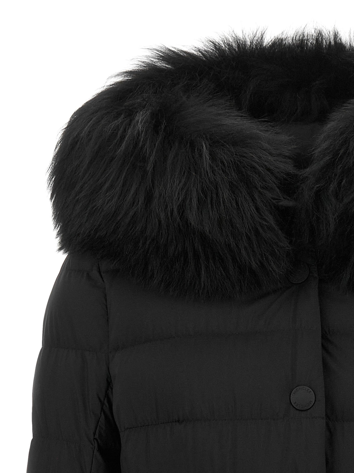 MONCLER GRENOBLE Black 'Armoniques' ski down jacket