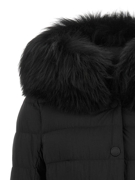 MONCLER GRENOBLE Black 'Armoniques' ski down jacket