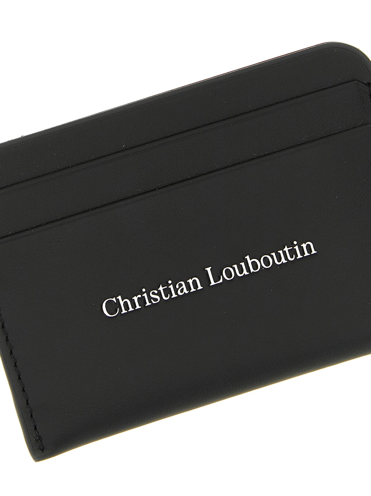 CHRISTIAN LOUBOUTIN Black 'Canopy' card holder